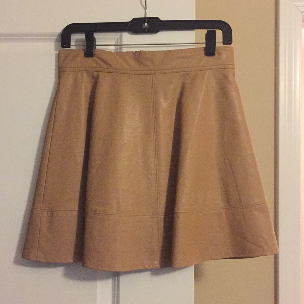 Faux leather skirt